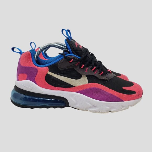 Nike Air Max 270 React BQ0101-001 kids Size 7Y (no insoles) - Picture 4 of 10